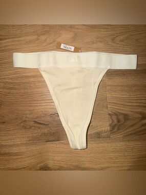 SKIMS Cotton Ribbed Thong